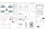 technical flat sketch design, purse, wallet, language bag, utility bag techpack